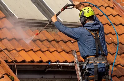 Démoussage et hydrofuge de toiture à Voué